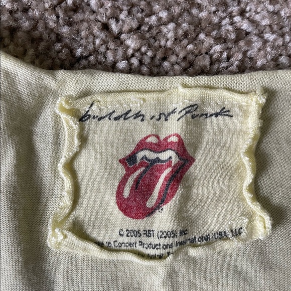 RARE Buddhist Punk Rolling Stones Distressed Shirt Dress - Picture 2 of 4